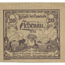 Banknote, Austria, Eschenau, 20 Heller, champs, 1921 UNC(63) Mehl:FS 187a