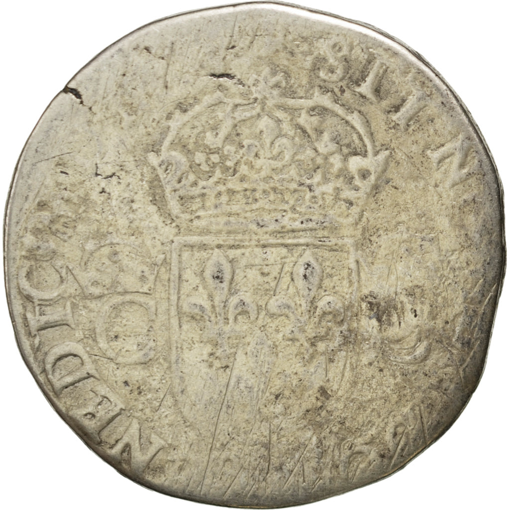 FRANCE, Teston, Toulouse, VG(8-10), Silver, Sombart #4602, 8.83