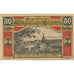 Geldschein, Österreich, Amstetten, 80 Heller, paysage 1920 UNZ- Mehl:FS 37II