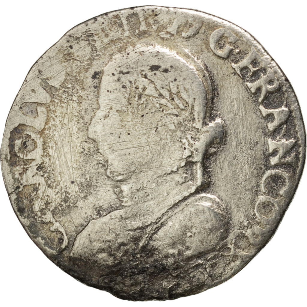 FRANCE, Teston, 1575, VG(8-10), Silver, Sombart #4602, 9.07