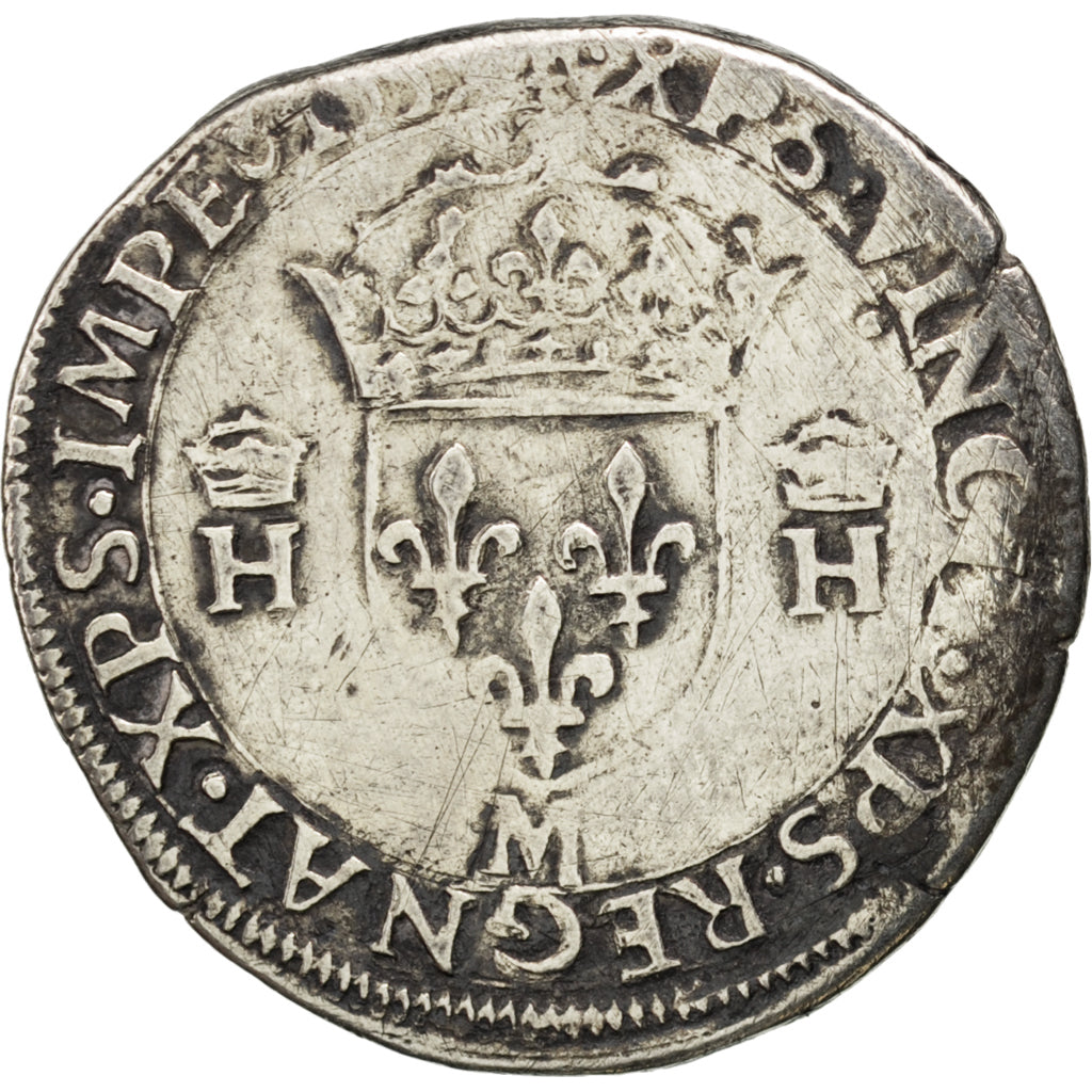 FRANCE, Teston, Toulouse, F(12-15), Silver, Sombart #4572, 8.98