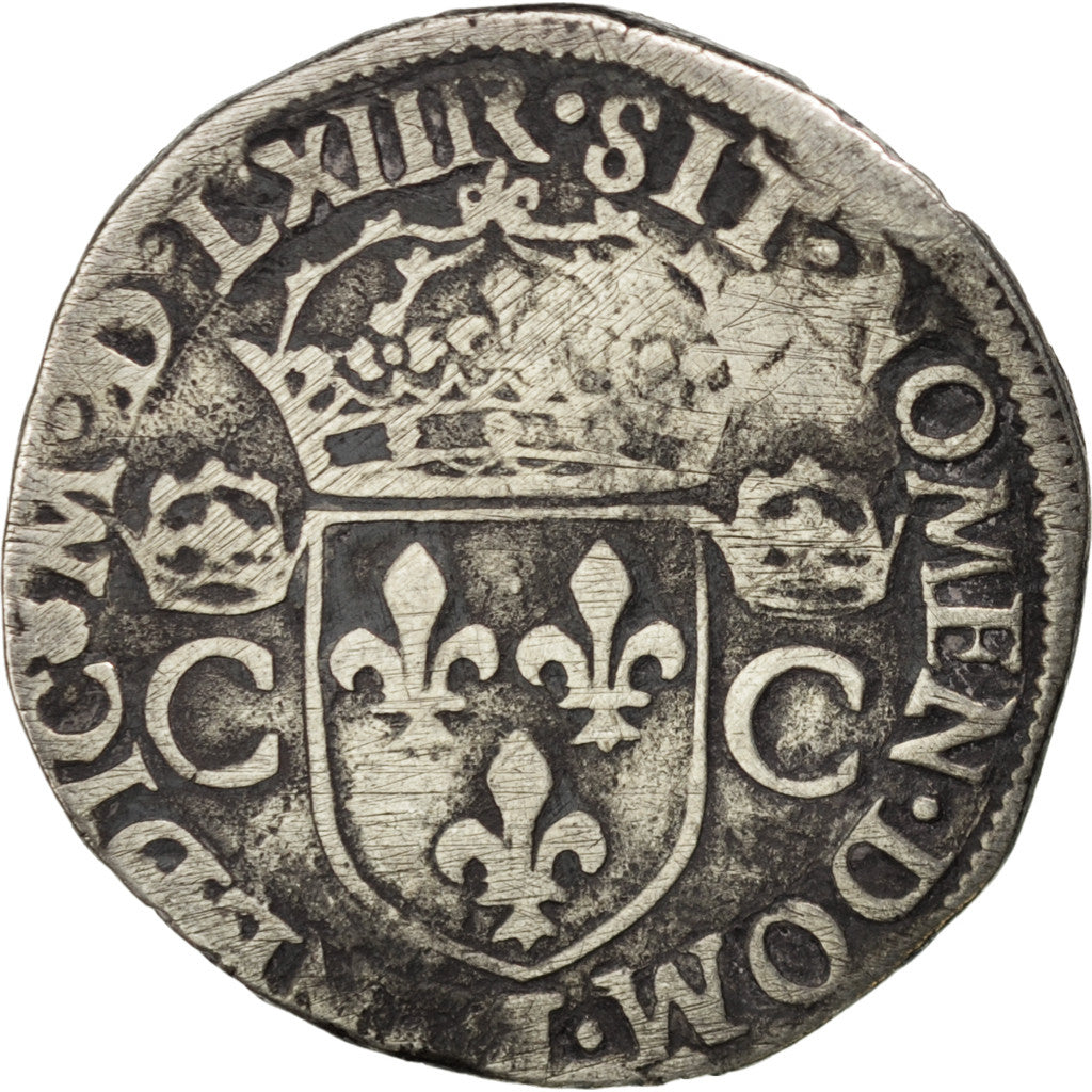 FRANCE, Teston, 1563, VG(8-10), Silver, Sombart #4602, 8.46
