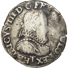 FRANCE, Teston, 1575, Nantes, VF(20-25), Silver, Sombart #4654, 9.28