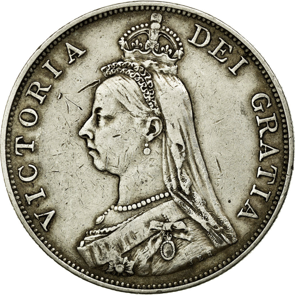 Coin, Great Britain, Victoria, Double Florin, 1887, EF(40-45), Silver, KM:763