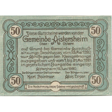 Banknote, Austria, Aistersheim, 50 Heller, château, 1921 UNC(63) Mehl:FS 15b