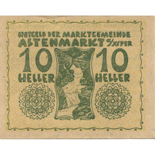 Banknote, Austria, Altenmarkt, 10 Heller, montagne, 1921 UNC(63) Mehl:FS 30