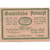 Billet, Autriche, Altaist, 20 Heller, Maison 1920-12-31, SPL Mehl:FS 23b1