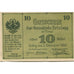 Banknote, Austria, Brixlegg, 10 Heller, paysage, 1920 UNC(63) Mehl:FS 104a