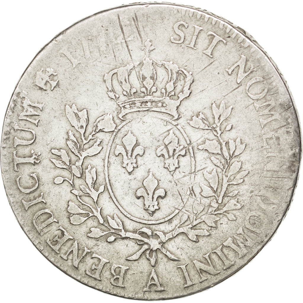 FRANCE, Écu à la vieille tête, ECU, 1772, Paris, KM #551.1, VF(20-25), Silver, G