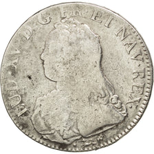 FRANCE, Écu aux branches d'olivier, ECU, 1737, Bayonne, KM #486.12, VG(8-10), ..