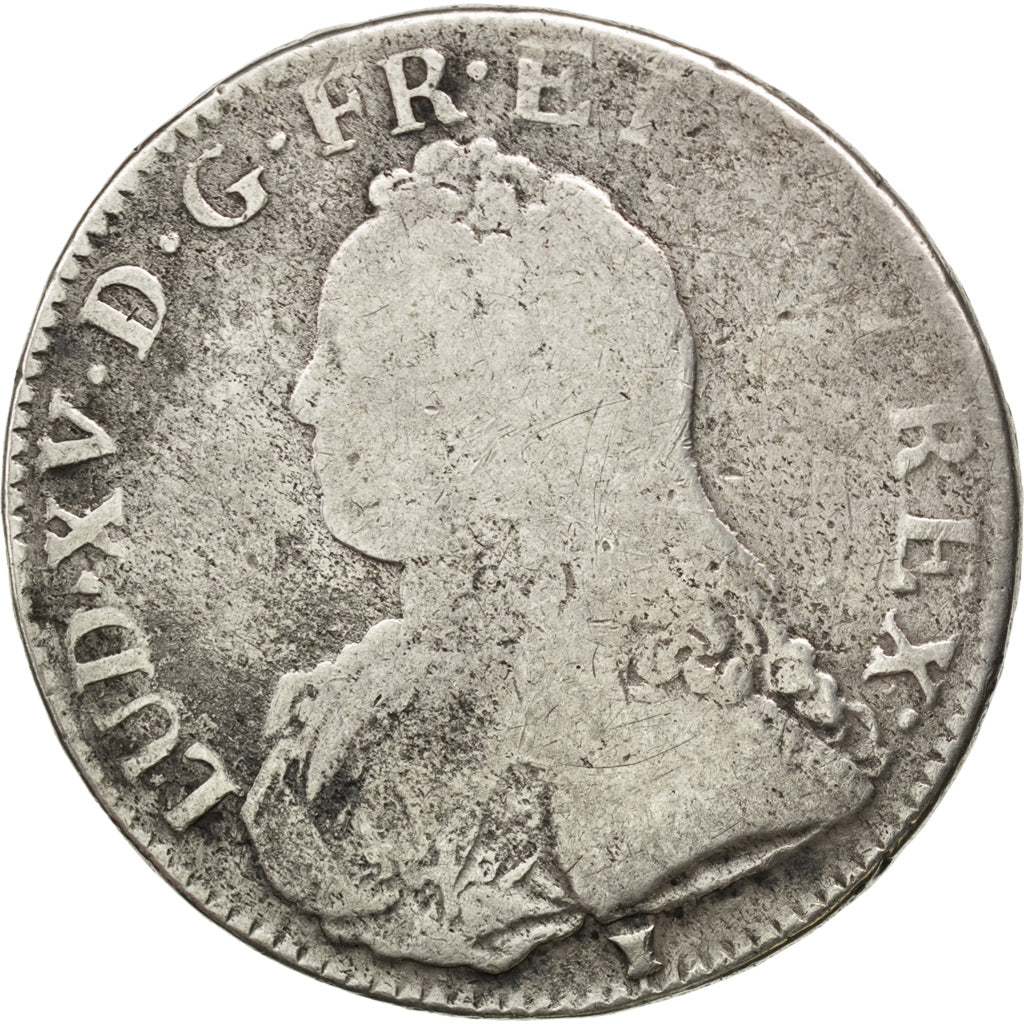 Louis XV, Ecu aux branches d'olivier 1726 Rennes, KM 486.26