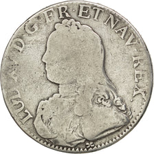 FRANCE, Écu aux branches d'olivier, ECU, 1726, Grenoble, KM #486.25, VG(8-10), .