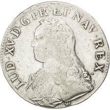 Louis XV, Ecu aux branches d'olivier 1727 La Rochelle, KM 486.9