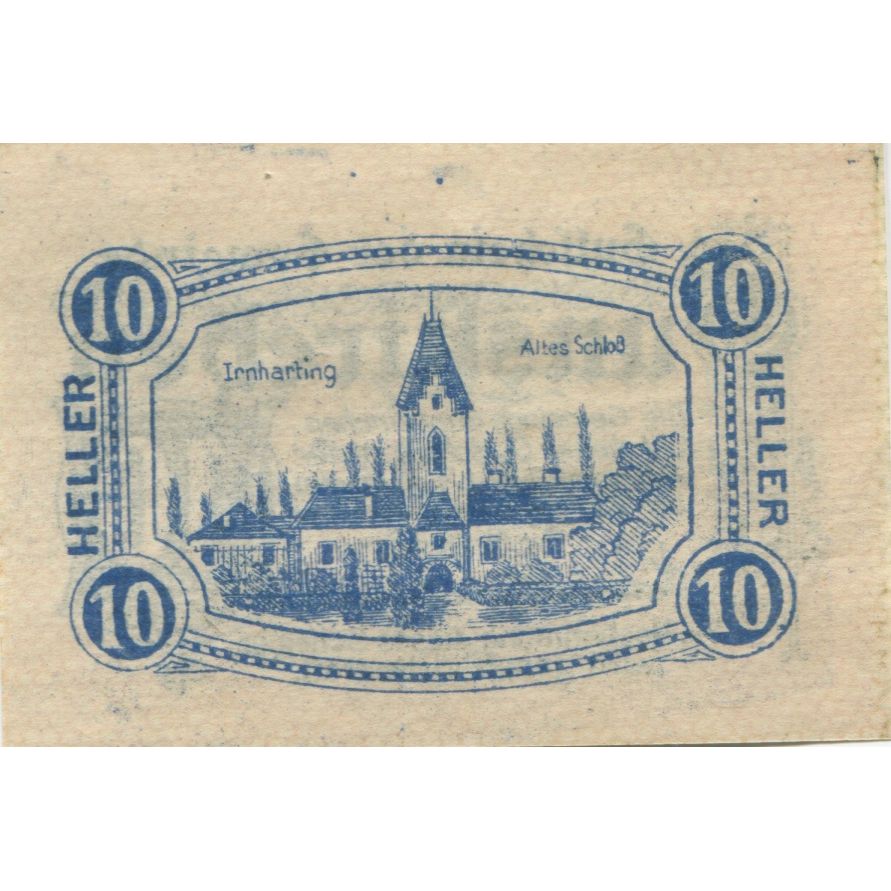 Banknote, Austria, Gunskirchen, 10 Heller, Eglise, 1920 UNC(63) Mehl:FS 309Ia