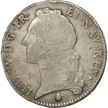 Louis XV, Ecu au bandeau 1747 Perpignan, KM 512.17