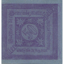 Banknote, Austria, Mölln, 50 Heller, Eglise 1920-08-31, UNC(63), Mehl:FS 625