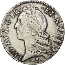 FRANCE, Écu de Béarn au bandeau, ECU, 1766, Pau, KM #518, VF(20-25), Silver, Ga.