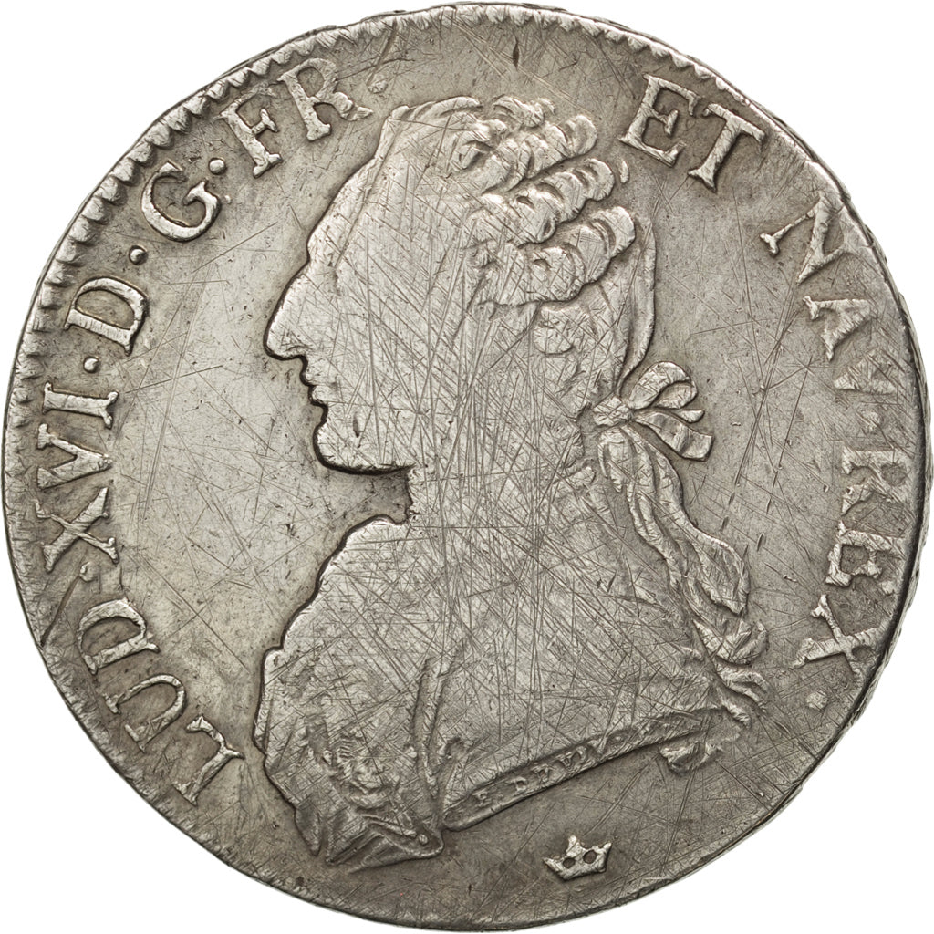 FRANCE, Écu aux branches d'olivier, ECU, 1779, Toulouse, KM #564.10, F(12-15), .