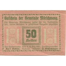 Banknote, Austria, Morschwang, 50 Heller face value 1920 UNC(63) Mehl:FS 629b