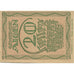 Nota, Áustria, Aigen, 20 Heller, paysage 1920-12-31, UNC(63), Mehl:FS 13a