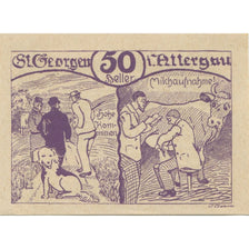 Geldschein, Österreich, St Georgen, 50 Heller, chien, 1920 UNZ- Mehl:FS 888IIa