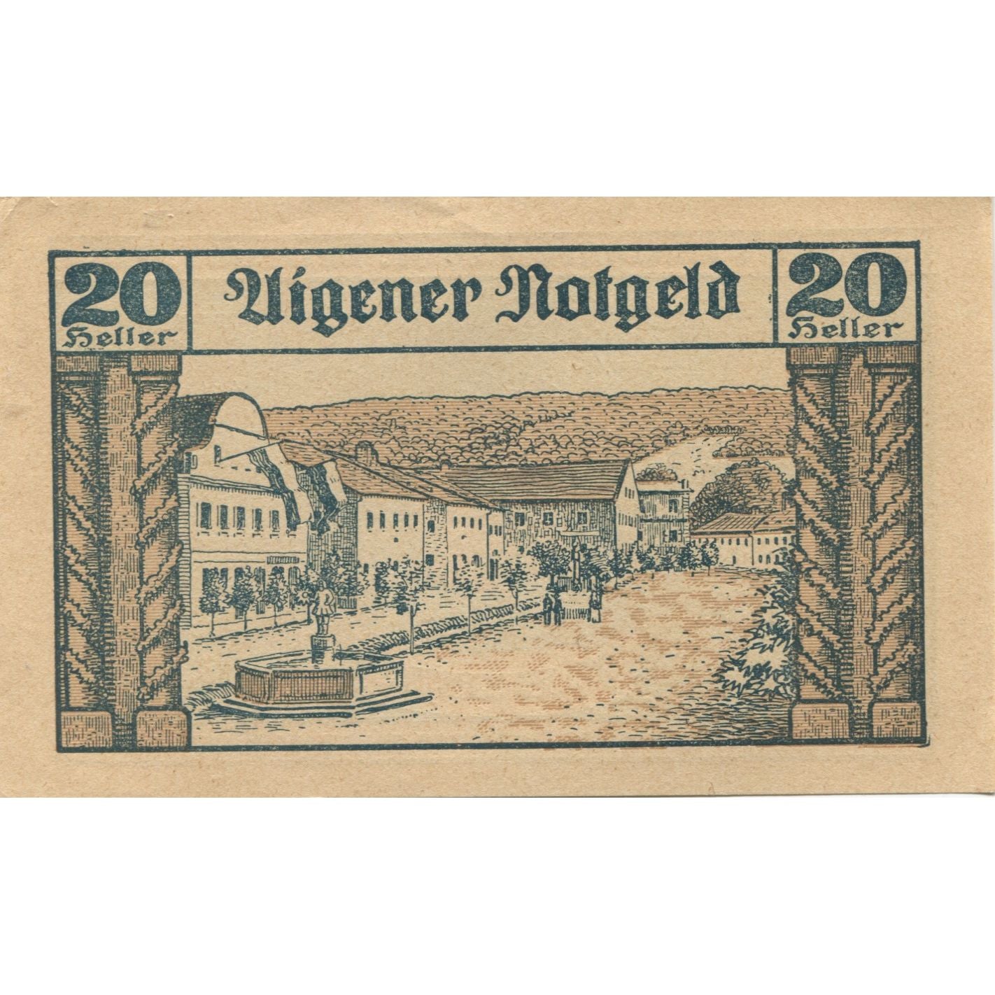 Banknote, Austria, Aigen, 20 Heller, Blason 1920-12-31, UNC(63), Mehl:FS 12I