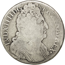 FRANCE, 1/2 Écu aux 3 couronnes, 1/2 ECU, 36 Sols = 6 Deniers, 1710, Paris, KM .
