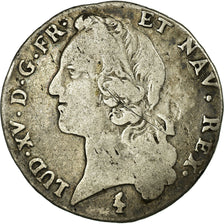 Moneta, Francia, Louis XV, 1/5 Écu au bandeau, 24 Sols, 1/5 ECU, 1770, Paris