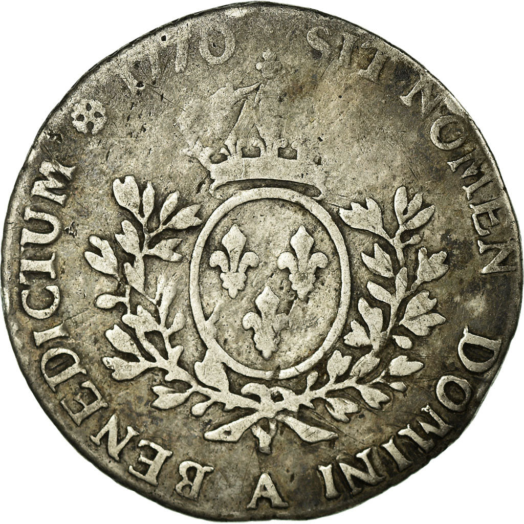 Moneta, Francia, Louis XV, 1/5 Écu au bandeau, 24 Sols, 1/5 ECU, 1770, Paris