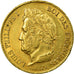 Coin, France, Louis-Philippe, 40 Francs, 1837, Paris, AU(50-53), Gold, KM:747.1