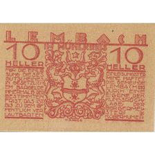 Banknote, Austria, Lembach, 10 Heller, Blason, 1920, UNC(63), Mehl:FS 510e