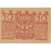 Banknote, Austria, Lembach, 10 Heller, Blason, 1920, UNC(63), Mehl:FS 510e