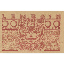 Banknote, Austria, Lembach, 50 Heller, village, 1920, UNC(63), Mehl:FS 510e