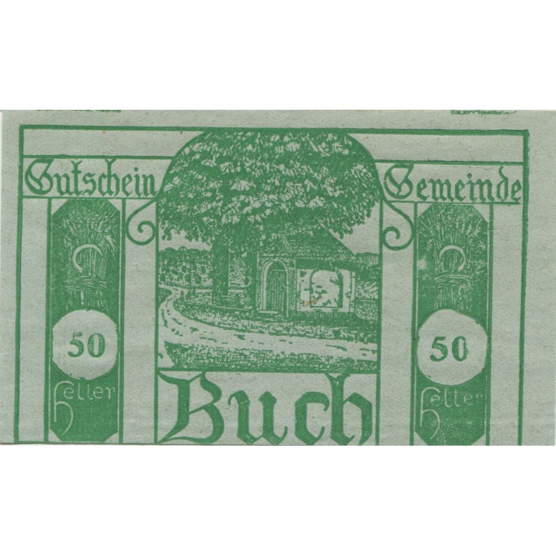 Geldschein, Österreich, Buch, 50 Heller, rue, 1920, 1920-10-30, UNZ-, Mehl:FS