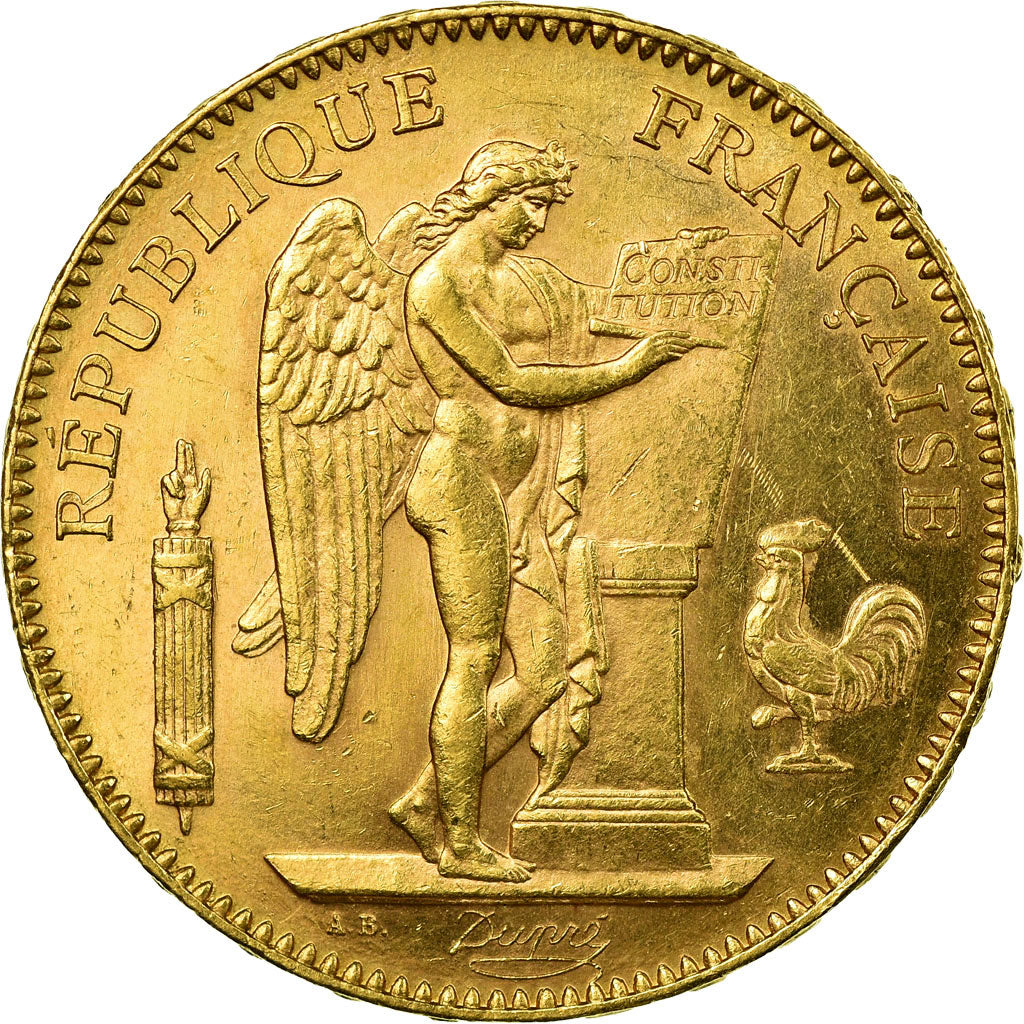 Coin, France, Génie, 50 Francs, 1904, Paris, MS(60-62), Gold, KM:831