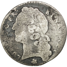 Louis XV, 1/20 Ecu au bandeau 1744 Metz, KM 510.2