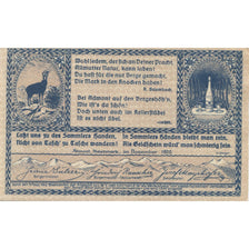 Biljet, Oostenrijk, Admont, 60 Heller, cerf, 1920, SPL, Mehl:FS 6a