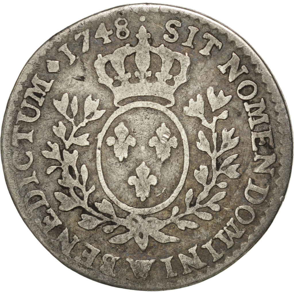 Coin, France, Louis XV, 1/10 Écu au bandeau, 12 Sols, 1/10 ECU, 1748, Lille