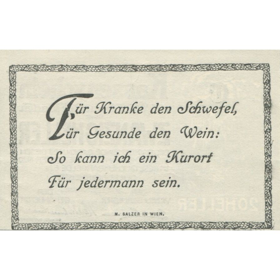 Banknote, Austria, Baden, 20 Heller, château, 1920 UNC(63) Mehl:FS 74a