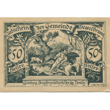 Banknote, Austria, Desselbrunn, 50 Heller, roi, 1920, UNC(63) Mehl:FS 119a