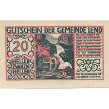 Banknote, Austria, Lend, 20 Heller, lac, 1920, UNC(63), Mehl:FS 511IIb