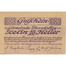 Banknote, Austria, Thanstetten, 10 Heller, Blason, 1920 UNC(63) Mehl:FS 1068a