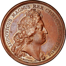 Frankreich, Medaille, Louis XIV, Le Port de Toulon, History, 1680, Mauger, VZ