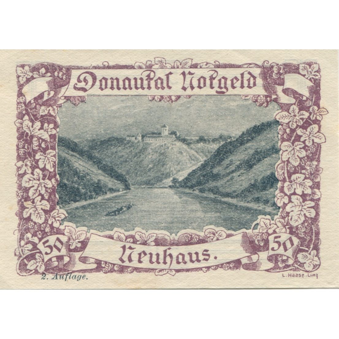 Banknote, Austria, St Martin, 50 Heller, paysage, 1920, UNC(63), Mehl:FS 127