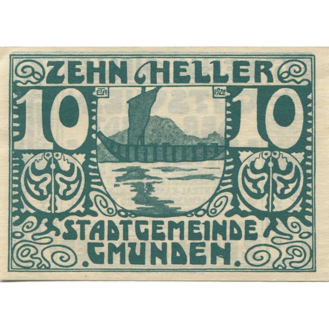 Banknote, Austria, Gmunden, 10 Heller, mer 1920-03-31, UNC(63), Mehl:FS 240I