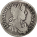FRANCE, 1/2 Écu à la mèche longue, 1/2 ECU, 1651, Rennes, KM #164.24, F(12-15), 
