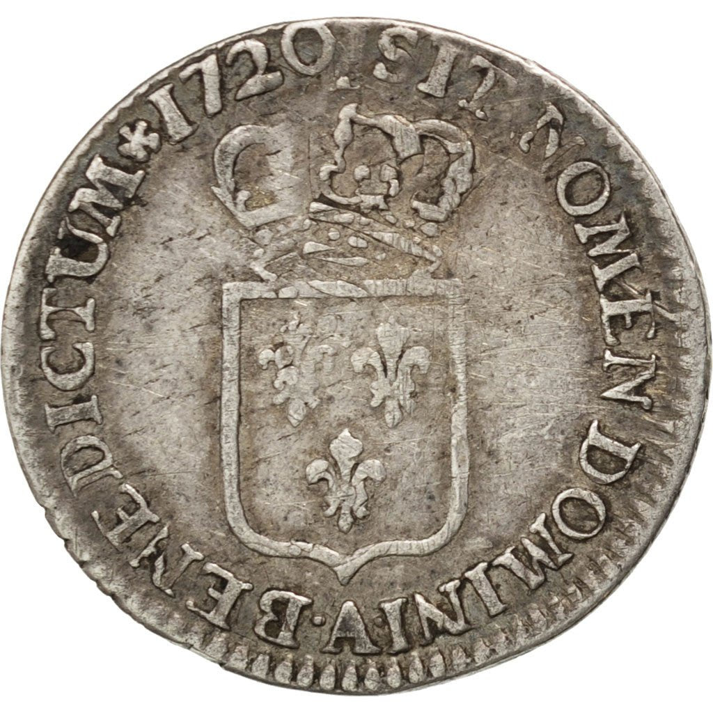 Louis XV, 1/6 Ecu de France 1720 Paris, Gadoury 297