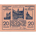 Banknote, Austria, Hagenberg, 20 Heller, Eglise, 1921 UNC(63) Mehl:FS 330a