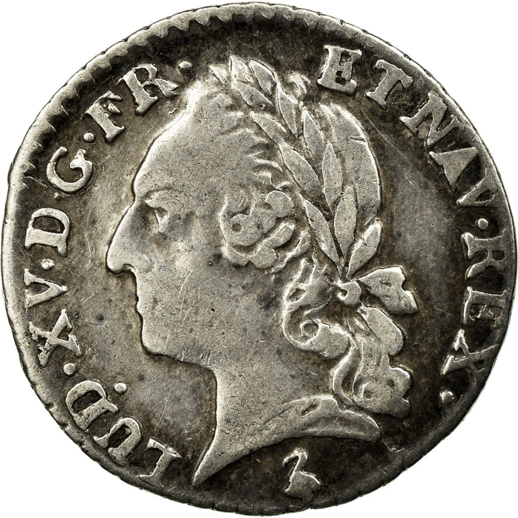 Coin, France, Louis XV, 1/20 Écu à la vieille tête (6 sols), 6 Sols, 1/20