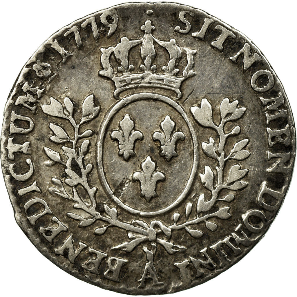 Coin, France, Louis XV, 1/20 Écu à la vieille tête (6 sols), 6 Sols, 1/20